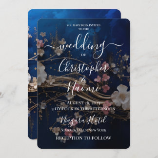 Invitation Créez vos propres fleurs profondes et éparpillées 