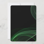 Invitation Créez vos propres rubans Black Light Vert (Dos)