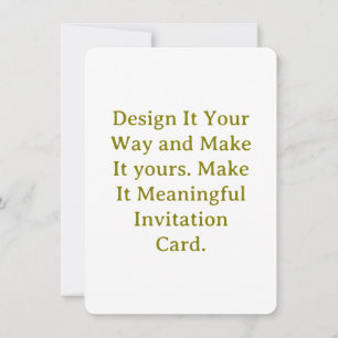 Invitation Créez votre 4,5" x 6,25" arrondi personnalisé