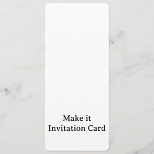 Invitation Créez votre 4" x 9,25" arrondi personnalisé
