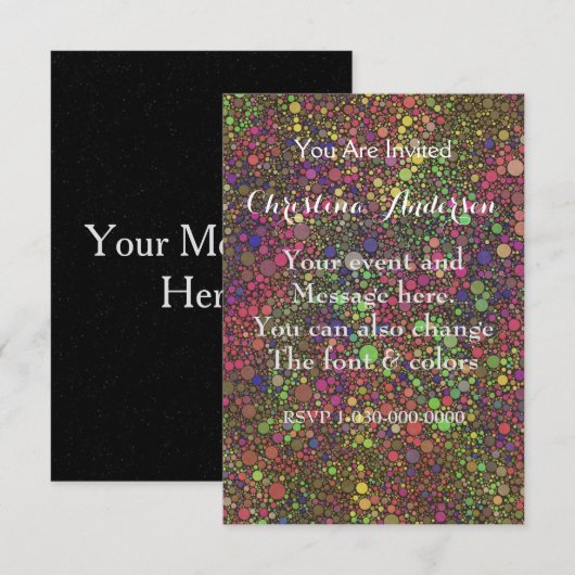 Invitation Créez Votre Propre (Devant / Derrière)