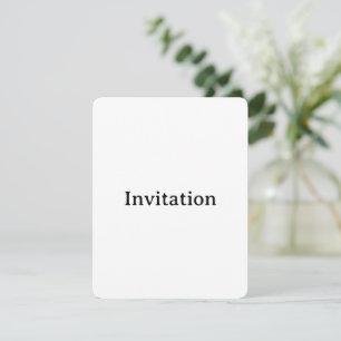 Invitation Créez Votre Propre 4.25" x 5.5" Arrondi Simple Per