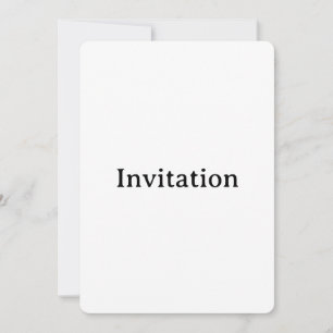 Invitation Créez Votre Propre 5" x 7" Arrondi Simple Personna