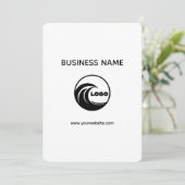 Invitation Créez votre propre 5" x 7" simple et professionnel (Debout devant)