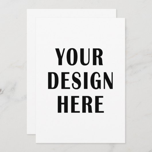 Invitation Créez votre propre 5x7 (Devant / Derrière)