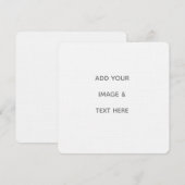 Invitation Créez Votre Propre blanc (Devant / Derrière)