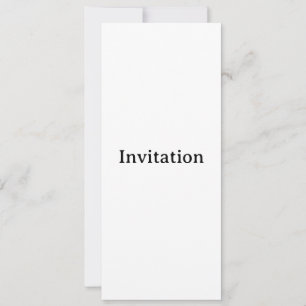 Invitation Créez Votre Propre Carré 4" x 9.25"