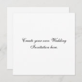 Invitation Créez votre propre carré fait sur commande de (Devant / Derrière)