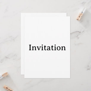 Invitation Créez Votre Propre Carré Personnalisé Simple 6,5"