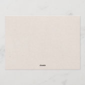 Invitation Créez votre propre certificat de liste des enfants (Dos)