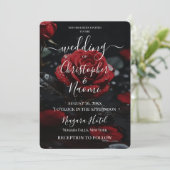 Invitation Créez votre propre closeuse Rose Rouge foncé (Debout devant)