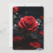 Invitation Créez votre propre closeuse Rose Rouge foncé (Dos)