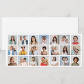 Invitation Créez votre propre collage de 21 photos modifiable (Devant / Derrière)