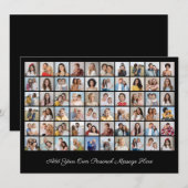 Invitation Créez Votre Propre Collage De 60 Photos Ajoutez Vo (Devant / Derrière)