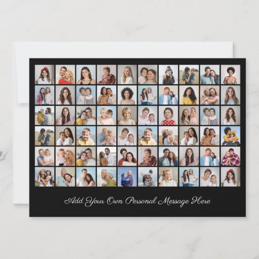 Invitation Créez Votre Propre Collage De 60 Photos Ajoutez Vo (Devant)