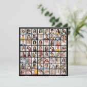 Invitation Créez Votre Propre Collage de 64 Photos (Debout devant)