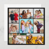 Invitation Créez votre propre collage de 8 photos (Devant / Derrière)