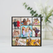 Invitation Créez votre propre collage de 8 photos (Debout devant)