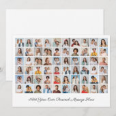 Invitation Créez votre propre collection de photos de 60 Ajou (Devant / Derrière)