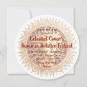 Invitation Créez votre propre déesse victorienne du soleil (Dos)