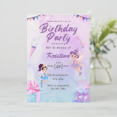 Invitation Créez votre propre Fille personnalisée Cute Fairy (Debout devant)