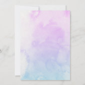 Invitation Créez votre propre Fille personnalisée Cute Fairy (Dos)