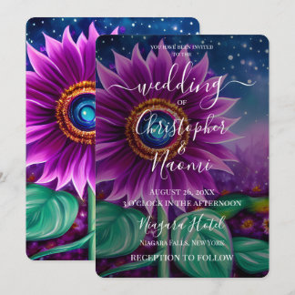 Invitation Créez Votre Propre Fleur De Fantaisie Violette Mar