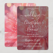 Invitation Créez votre propre fleur d'Imaginaire rose doux (Devant / Derrière)