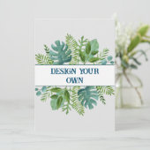 Invitation Créez votre propre floral (Debout devant)