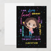 Invitation Créez votre propre I AM - Affirmations positives d (Devant / Derrière)