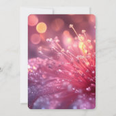Invitation Créez votre propre Imaginaire Bokeh Flower rose (Dos)