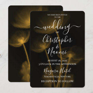 Invitation Créez votre propre Mariage - 3 Fleurs X-Ray