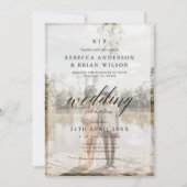 Invitation Créez votre propre Mariage de calligraphie 2 Photo (Devant)