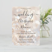 Invitation Créez votre propre Mariage de cristaux de champagn (Debout devant)