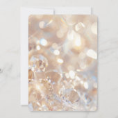 Invitation Créez votre propre Mariage de cristaux de champagn (Dos)