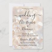 Invitation Créez votre propre Mariage de cristaux de champagn (Devant)