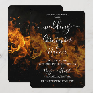 Invitation Créez Votre Propre Mariage de Feu