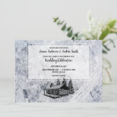 Invitation Créez votre propre mariage de montagne rustique (Debout devant)