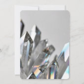 Invitation Créez votre propre Mariage gris cristal transparen (Dos)