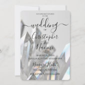 Invitation Créez votre propre Mariage gris cristal transparen (Devant)