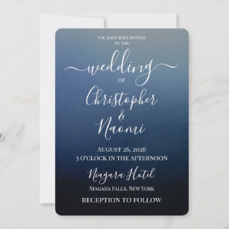 Invitation Créez Votre Propre Mariage Ombré Ombré
