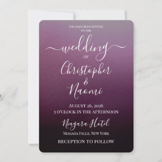 Invitation Créez Votre Propre Mariage Ombré Ombré