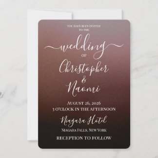 Invitation Créez Votre Propre Mariage Ombré Ombré