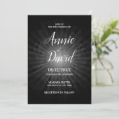 Invitation Créez votre propre Mariage Sunburst Polygon (Debout devant)
