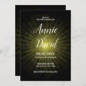 Invitation Créez votre propre Mariage Sunburst Polygon (Devant / Derrière)