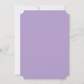 Invitation Créez votre propre Mariage violet (Dos)