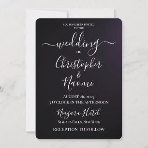 Invitation Créez votre propre - minimaliste foncé