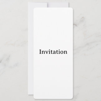Invitation Créez votre propre modèle arrondi 10 x 23,5 cm