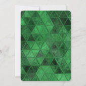 Invitation Créez votre propre Motif triangle vert (Dos)