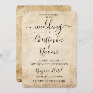 Invitation Créez votre propre papier Sepia Vintage